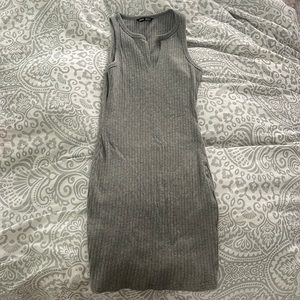 Grey bodycon dress